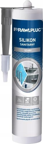 silikon sanitarny szary, 300ml na Arena.pl