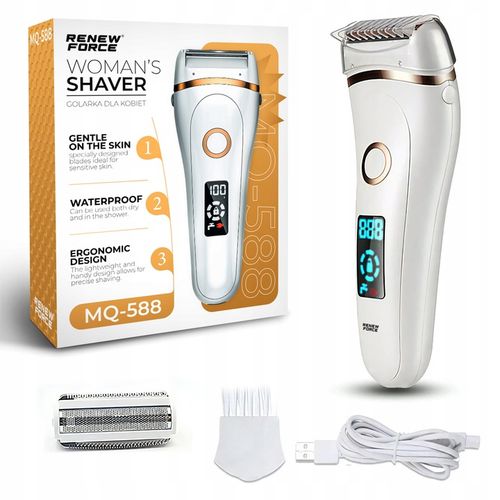 Golarka DAMSKA DEPILATOR BEZPRZEWODOWY dla Kobiet do nóg ciała bikini na Arena.pl