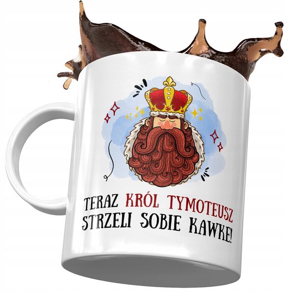 Kubek Dla Tymoteusza Kolegi Przyjaciela Prezent Z Nadrukiem Ze Zdjęciem zdjęcie 1