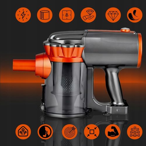 ODKURZACZ PIONOWY RĘCZNY CYKLONOWY BEZWORKOWY MOCNY 650W 5W1 PORĘCZNY na Arena.pl