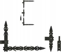ZAWIAS KUTY RETRO 400X300 KPL - 2SZT. - LB ZDK40