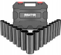 NASADKI UDAROWE ZESTAW NASADEK UDAROWYCH 1/2 DŁUGIE 16EL 10-32MM WALIZKA