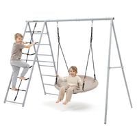 Ogrodowy plac zabaw HyperMotion 3w1 z bocianim gniazdem 100 cm z drabinką