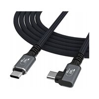 Wozinsky Kabel kątowy USB-C Thunderbolt 4 USB4 8K 60Hz 40 Gb/s 240W 2m