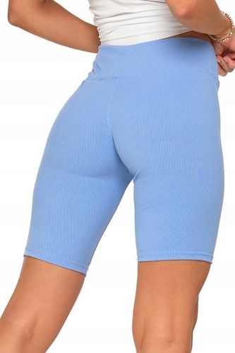 Getry Szorty Kolarki w Prążek Wysoki Stan Modne Kryjące Legginsy MORAJ S/M na Arena.pl