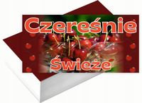 Wizytówki firmowe 100szt RÓŻNE WZORY do wyboru CZEREŚNIE