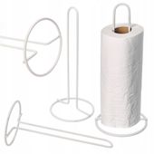 BIAŁY STOJAK KUCHENNY NA RĘCZNIK PAPIEROWY PAPIER 30 CM WOLNOSTOJĄCY