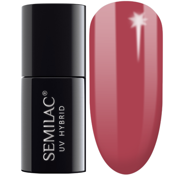 Semilac 400 Lakier hybrydowy RUSTY RED 7ml zdjęcie 1