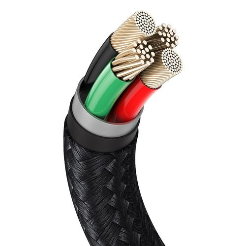 kabel usb do lightning baseus cafule, 2.4a, 1m (czarny) na Arena.pl