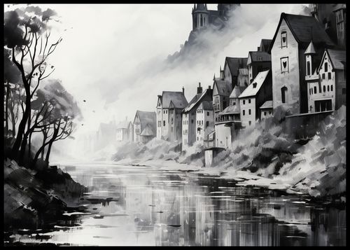 Plakat 84x59,5cm Mglisty Refleks na Arena.pl
