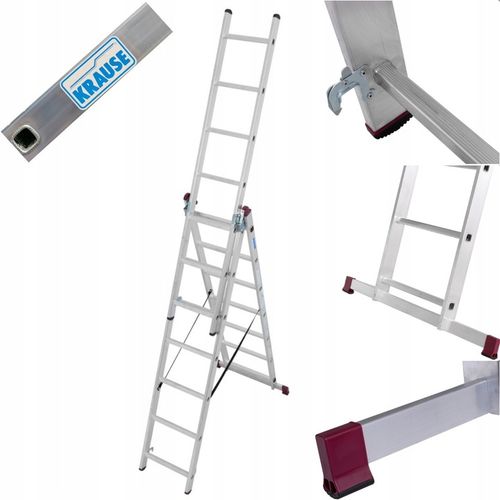 KRAUSE CORDA Drabina aluminiowa 3x7 5,40m 10377 na Arena.pl