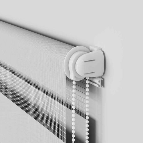 Roleta zebra, jasnoszara, szerokość tkaniny 75,9 cm, poliester na Arena.pl