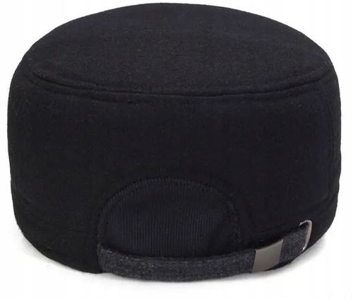 CIEPŁA CZAPKA ZIMOWA Z DASZKIEM NAUSZNIKAMI MĘSKA USZATKA OCIEPLANA PILOTKA na Arena.pl