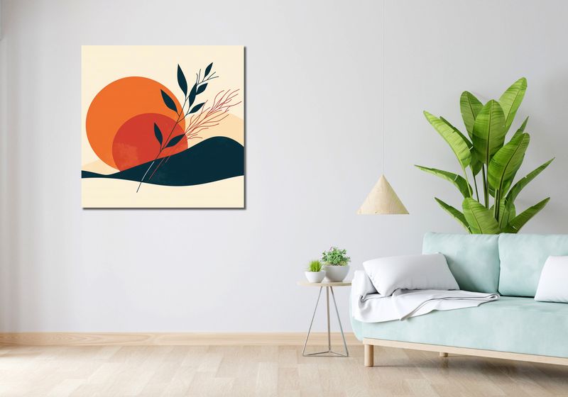 Obraz 90x90cm Zmierzch w Ciszy zdjęcie 2