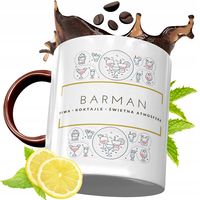 Kubek Bordowy Dla Barmana Na Urodziny Prezent Z Nadrukiem Ze Zdjęciem