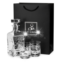 Komplet do whisky 6+1 "PIŁKA" Karafka + Szklanki + torebka prezentowa