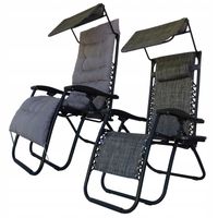 GARDENS leżak + MATERAC ogrodowy plażowy FOTEL