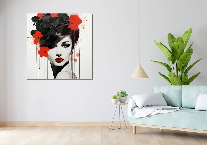 Obraz 100x100cm Kwiatowa Pasja zdjęcie 2