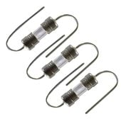 3x Bezpiecznik szklany 2A F2A 3.6x10 mm lutowany do PCB z nóżkami