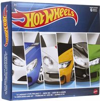 HOT WHEELS AUTA 6-PAK BMW AUDI PORSCHE MERCEDES JAGUAR ZESTAW PREZENTOWY