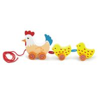 VIGA Kurka z kurczaczkami do cigania