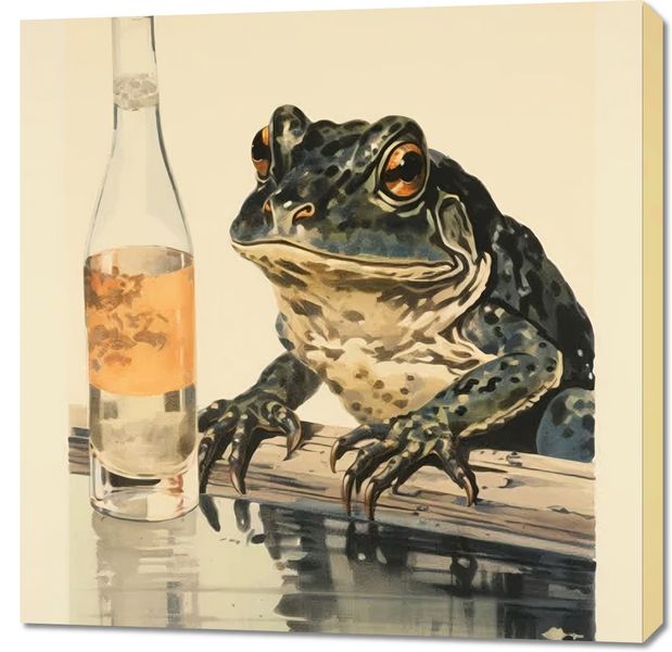 Obraz 90x90cm Refleksje Błotniaka zdjęcie 1