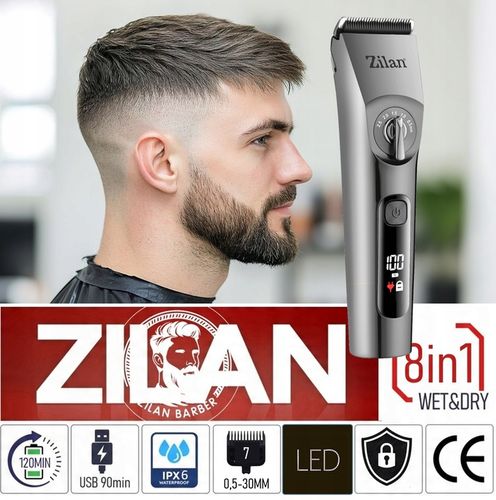 MASZYNKA DO STRZYŻENIA TRYMER DO BRODY CIAŁA BEZPRZEWODOWA WODOODPORNA na Arena.pl