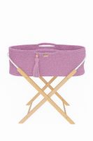 Kosz Mojżesza BOHO Handmade ze stojakiem - lawenda