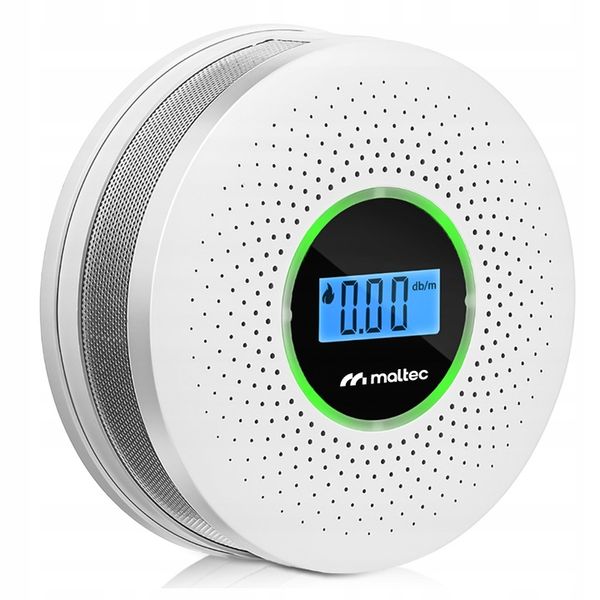 CERTYFIKOWANY CZUJNIK CZADU DYMU TLENKU WĘGLA SAFESENSOR BEZPRZEWODOWY 2w1 zdjęcie 1