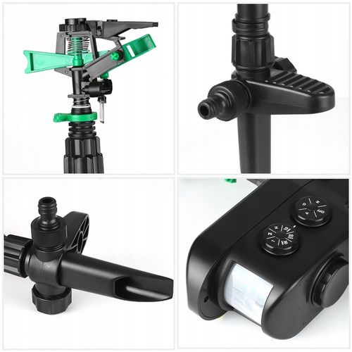 WODNY ODSTRASZACZ ZWIERZĄT KOTY PSY PTAKI KUNY Podczerwień OBRÓT 360° SOLAR na Arena.pl