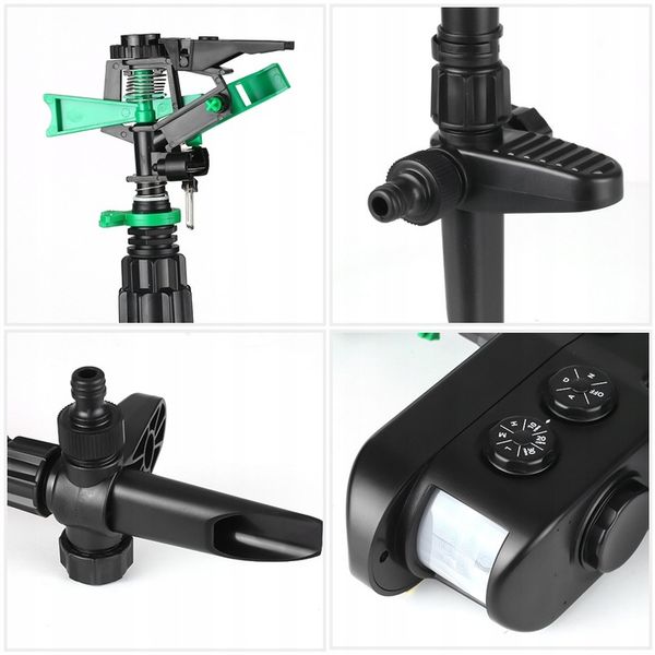 WODNY ODSTRASZACZ ZWIERZĄT KOTY PSY PTAKI KUNY Podczerwień OBRÓT 360° SOLAR zdjęcie 7