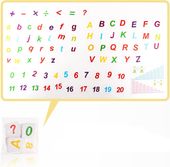 Liczydło drewniane patyczki do nauki liczenia alfabet cyferki nauka matemat