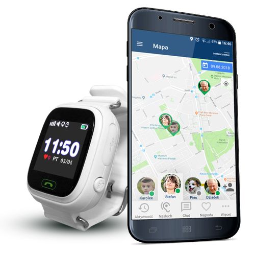 Smartwatch dla dzieci CALMEAN Touch, biały na Arena.pl