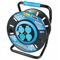 PRZEDŁUŻACZ BĘBNOWY NA BĘBNIE 4 GNIAZDA 2500 W 25 M 3x1,5 MM H05VV-F IP44