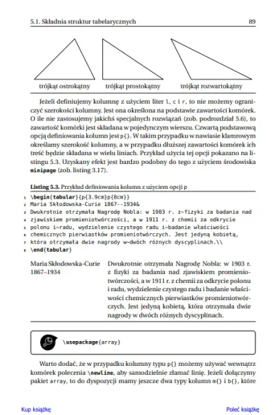 LaTeX. Praktyczny przewodnik zdjęcie 15