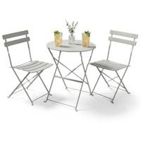 Zestaw balkonowy Orion stół + 2 krzesła Szary