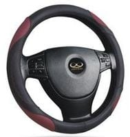 POKROWIEC NA KIEROWNICĘ - LUXURY - SZARY - 41-43cm