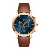 Daniel Wellington St. Mawes chronograf skórzany 42 mm niebieski