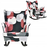 Fotel uszak ARI bujany skandynawski Family Meble kobiecy modny bordo