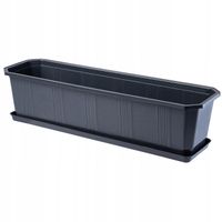 SKRZYNKA BALKONOWA DONICA PODSTAWKA GRAFITOWA 60cm