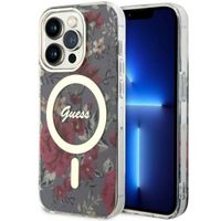 Etui Guess do iPhone 14 Pro, Zielony, MagSafe