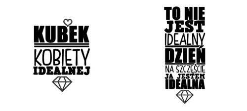 Kubek dla niej Kubek dla kobiety To nie jest idealny dzień Na szczęście Ja jestem idealna  - 330 ml - biały na Arena.pl