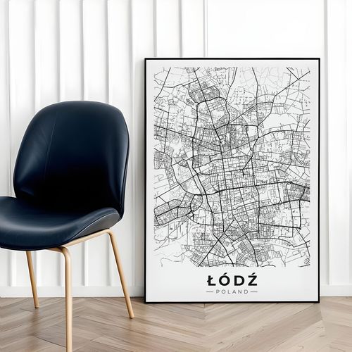 Plakat mapa miasta Łódź plan miasta 40x50 cm na Arena.pl