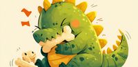 Plakat 91,3x44,5cm Uroczy Dinozaur