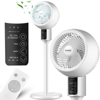 WENTYLATOR WIATRAK STOJĄCY PODŁOGOWY CICHY 3 TRYBY 45W GŁOWICA 3D + PILOT