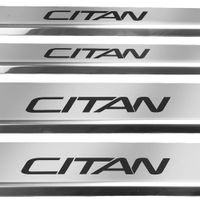 Listwa progowa MERCEDES CITAN W415 W415 Stal nierdzewna 304 połysk z czarny