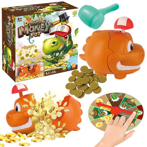 Gra Skarbonka W Kształcie Dinozaura Rozwalanie Gra Interaktywna Młotek na Arena.pl