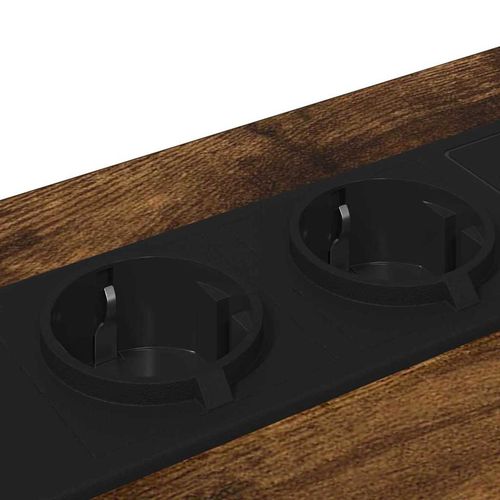 Nocna szafka z stacją ładującą z szufladą Wędzony dąb na Arena.pl