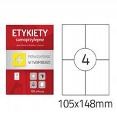 Etykieta samoprzylepna Dalpo A4 105x148mm 100 ark.