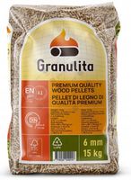 Pellet GRANULITA Pellet drzewny 6mm certyfikowany 15kg